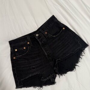Levi’s 501 Black Denim Shorts